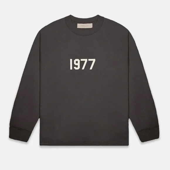 Fear Of God Essentials Long-sleeve Oversized T-shirt Iron Color Men's Small - Picture 1 of 11